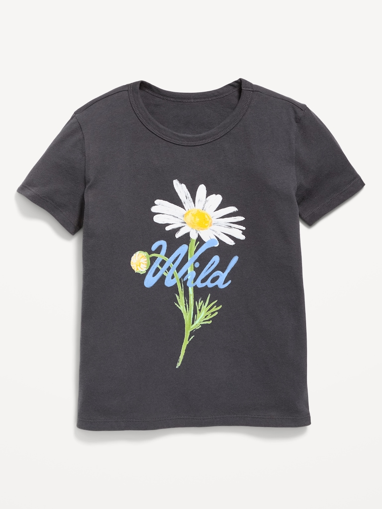 T-shirt à manches courtes à imprimé pour fille