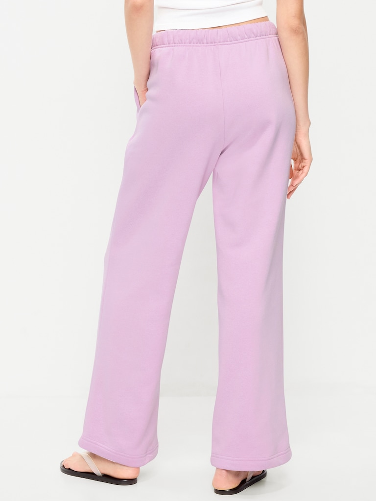 Pantalon en coton ouaté Vintage à taille très haute à logo