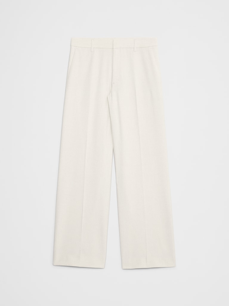 DROPPED Wide-Leg High-Rise Sculpted Trouser