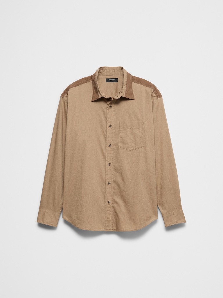 Relaxed-Fit Patchwork Shirt