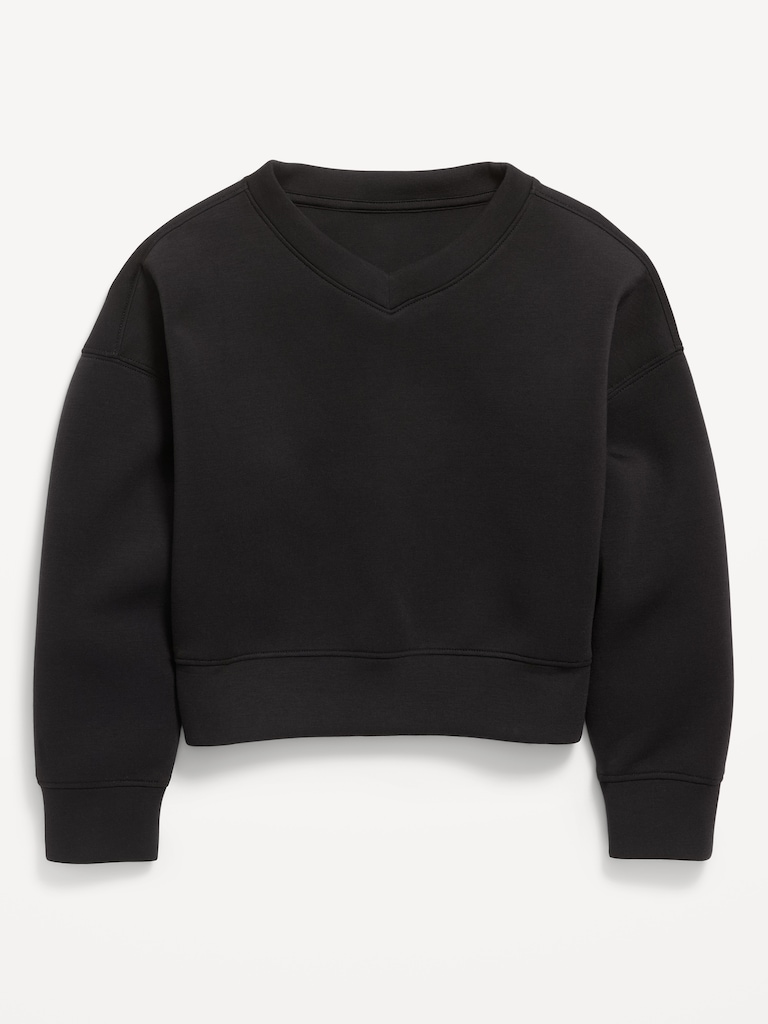 Bounce Fleece V-Neck Sweatshirt for Girls