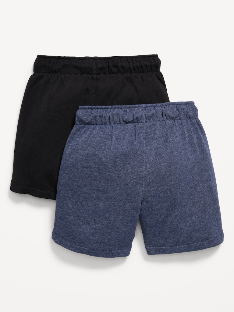 Above Knee Fleece Jogger Shorts 2-Pack for Boys