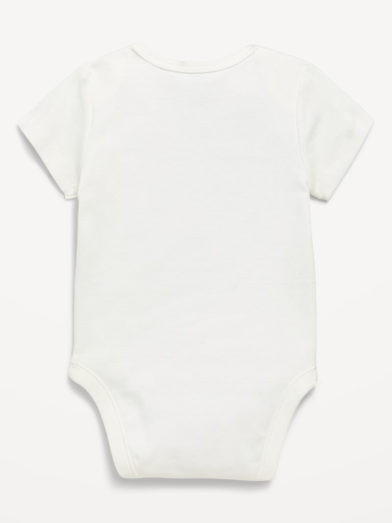 Short-Sleeve Unisex Graphic Bodysuit for Baby