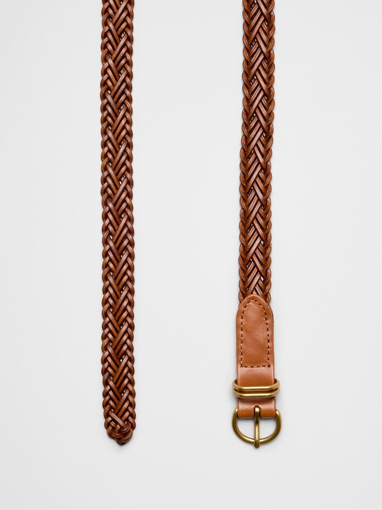 Skinny Braided Belt