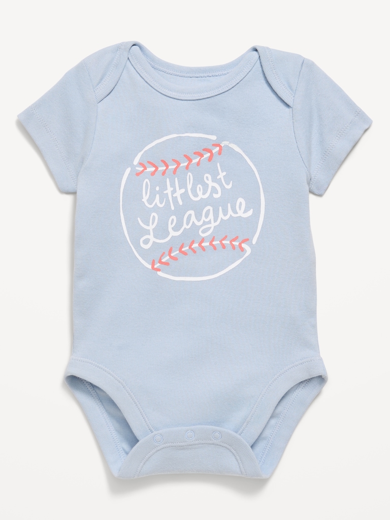 Short-Sleeve Unisex Graphic Bodysuit for Baby