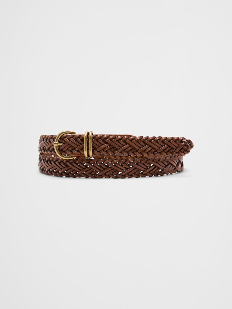 Skinny Braided Belt
