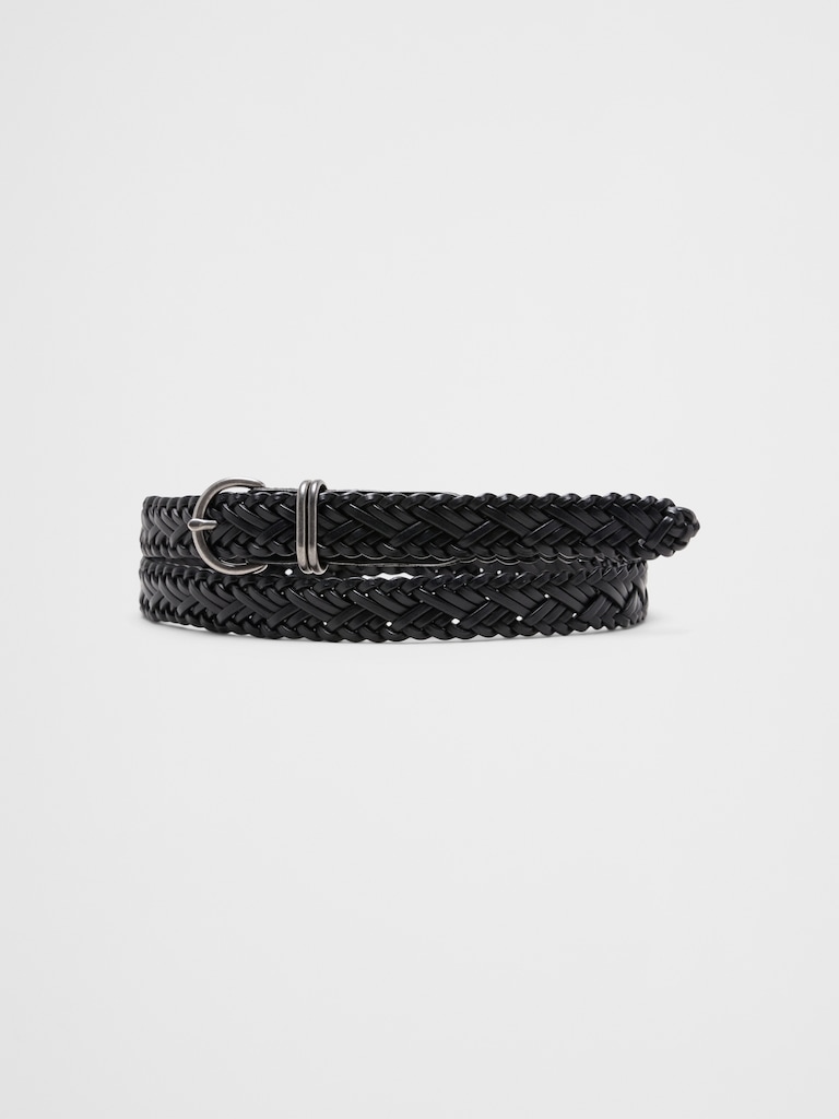 Skinny Braided Belt