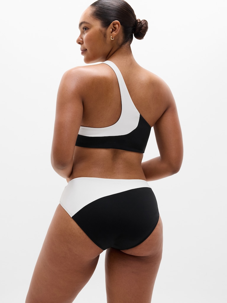 High Waist Cheeky Colorblock Swim Bottom
