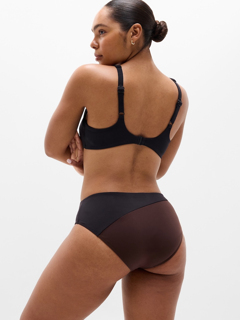 High Waist Cheeky Colorblock Swim Bottom