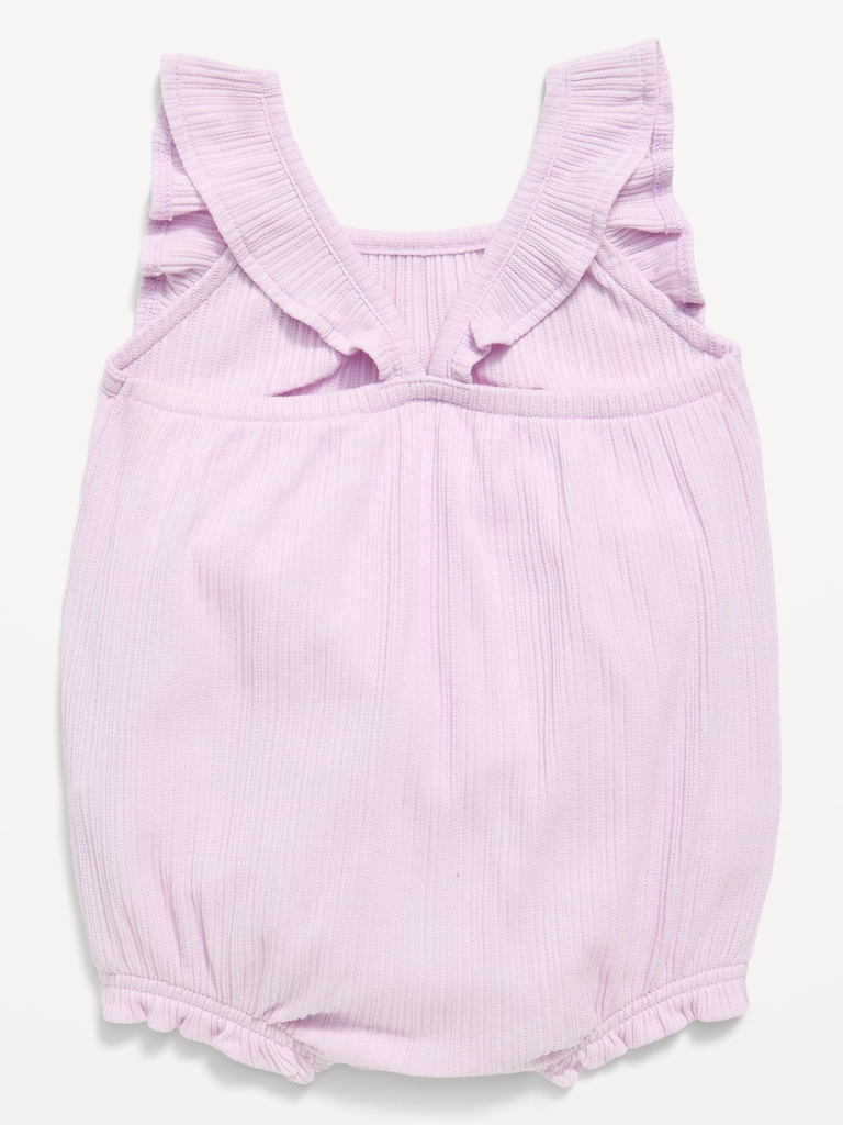Sleeveless Ruffle-Trim Romper for Baby