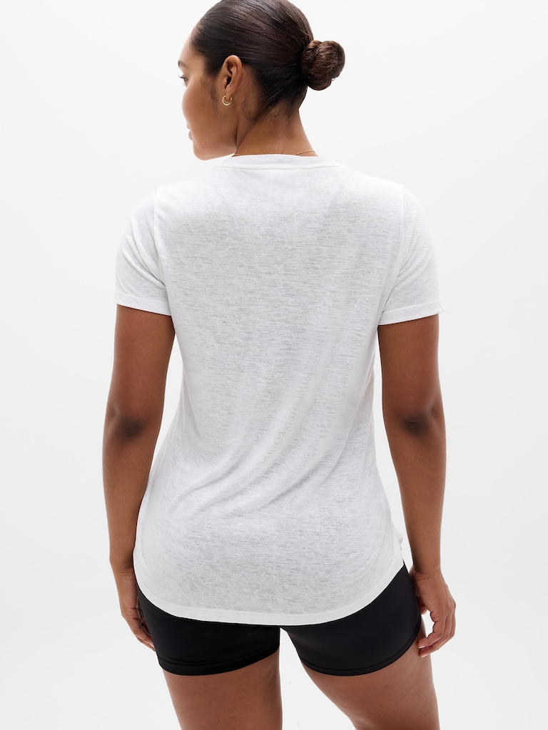 Breezy Scoop V-Neck Tee