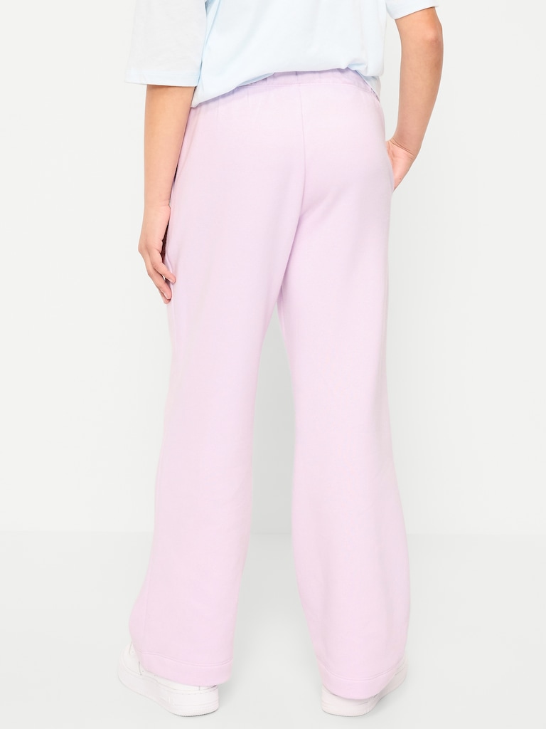 Favorite Fleece High-Waisted Wide-Leg Sweatpants for Girls
