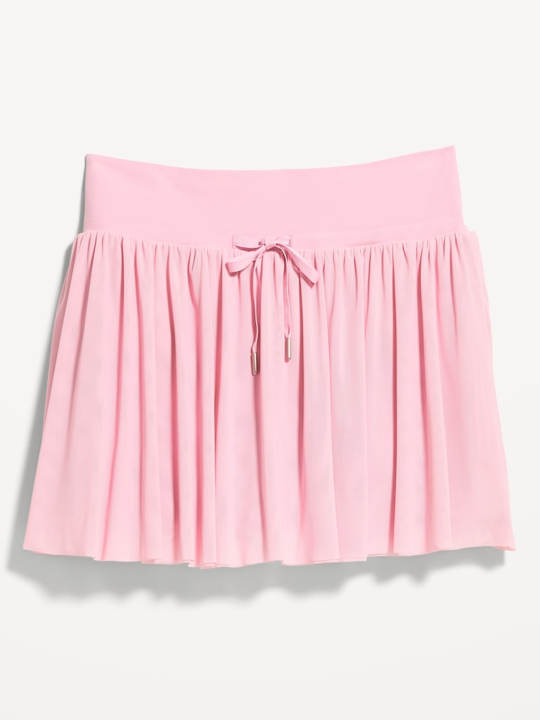 High-Waisted Mesh Skort