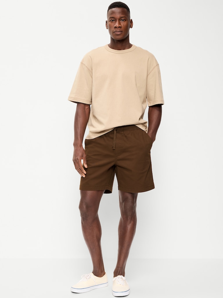Twill Jogger Shorts -- 7-inch inseam