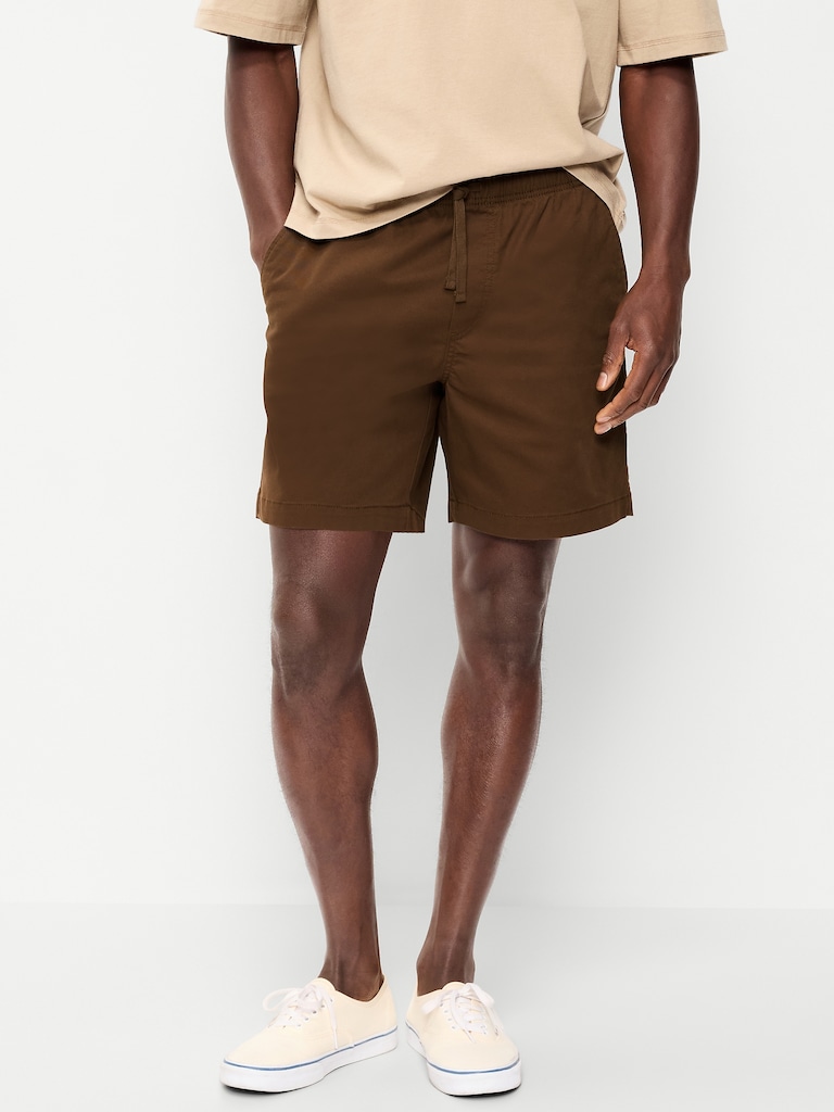 Twill Jogger Shorts -- 7-inch inseam