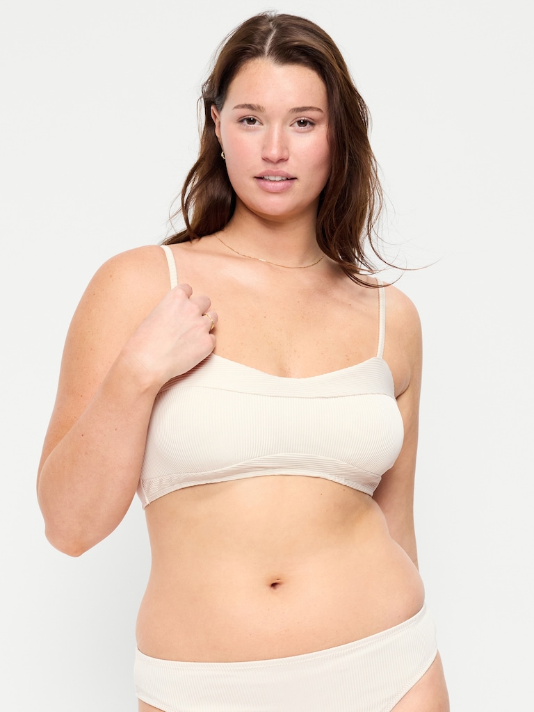 Ribbed Bra Bikini Swim Top