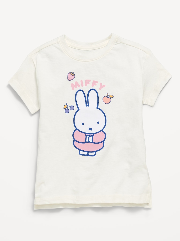 Miffy™ Oversized Graphic Tunic T-Shirt for Toddler Girls