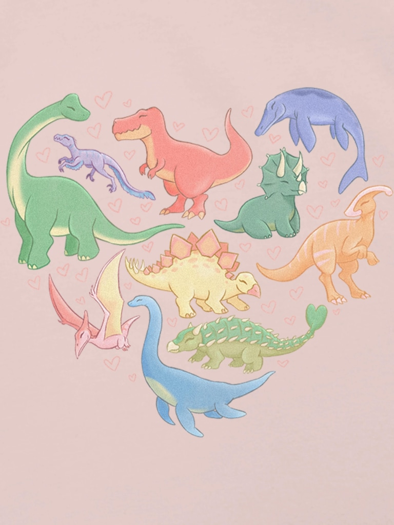 Toddler Dino Hearts Graphic T-Shirt