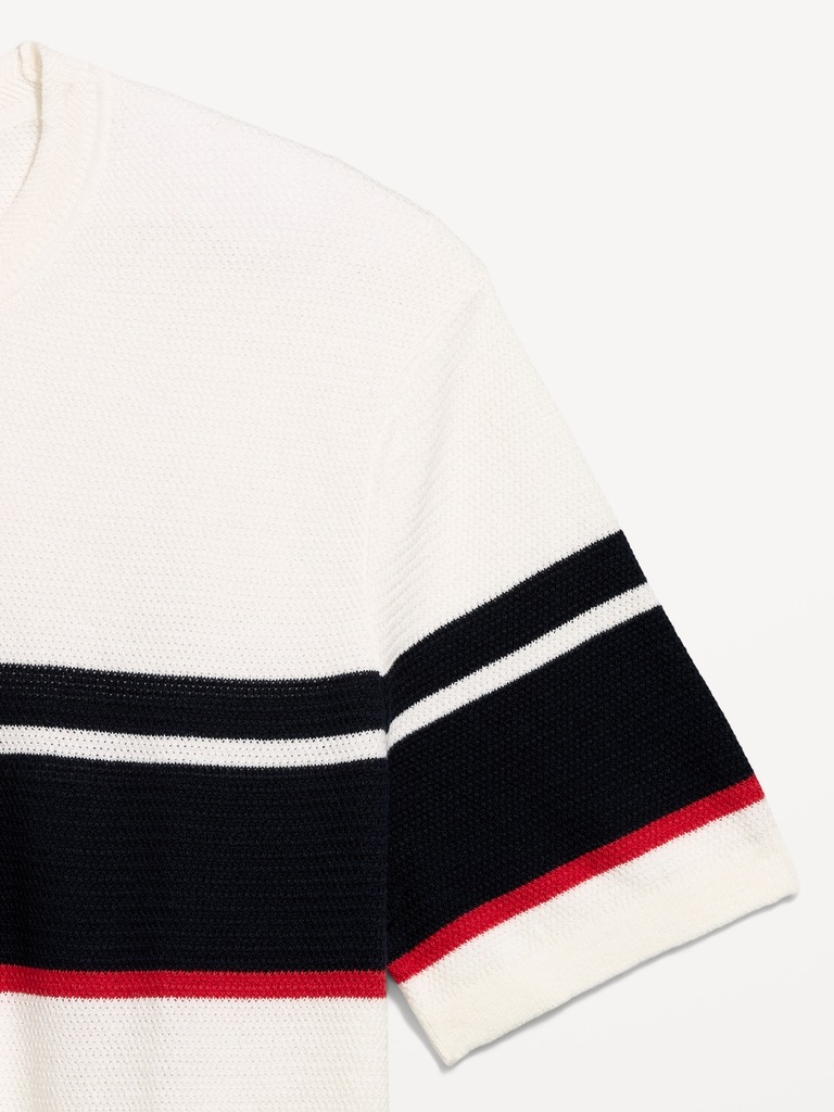 Relaxed Color-Block Sweater T-Shirt