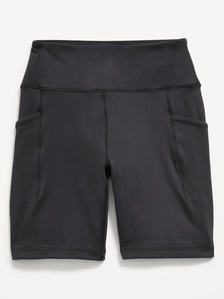 High-Waisted StudioSmooth Biker Shorts for Girls