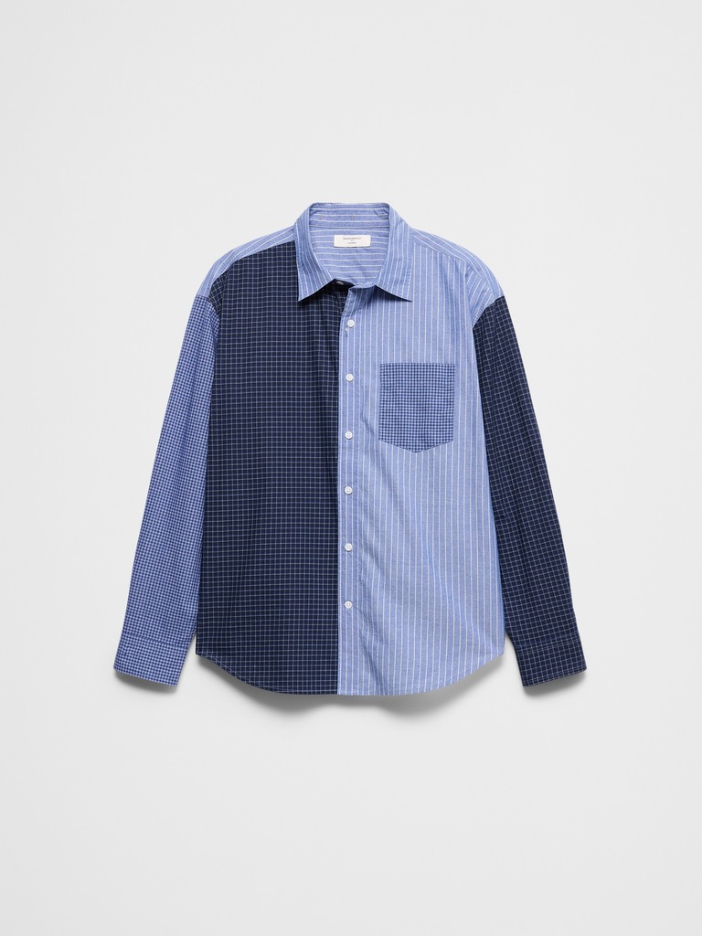 Relaxed-Fit Patchwork Shirt