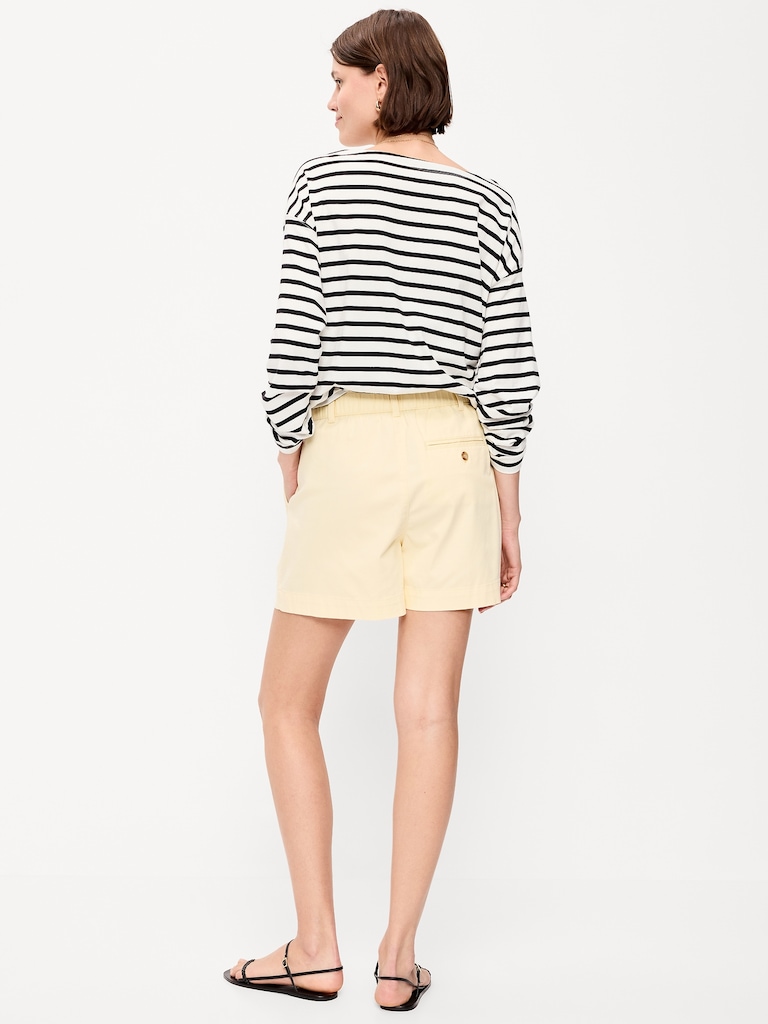 High-Waisted OGC Chino Shorts -- 6-inch inseam