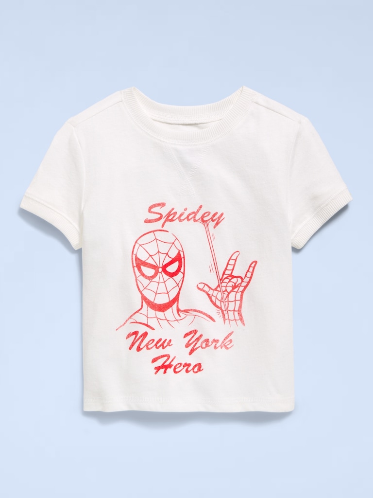 Old Navy x Marvel Spider-Man Graphic Ringer T-Shirt for Toddler Boys
