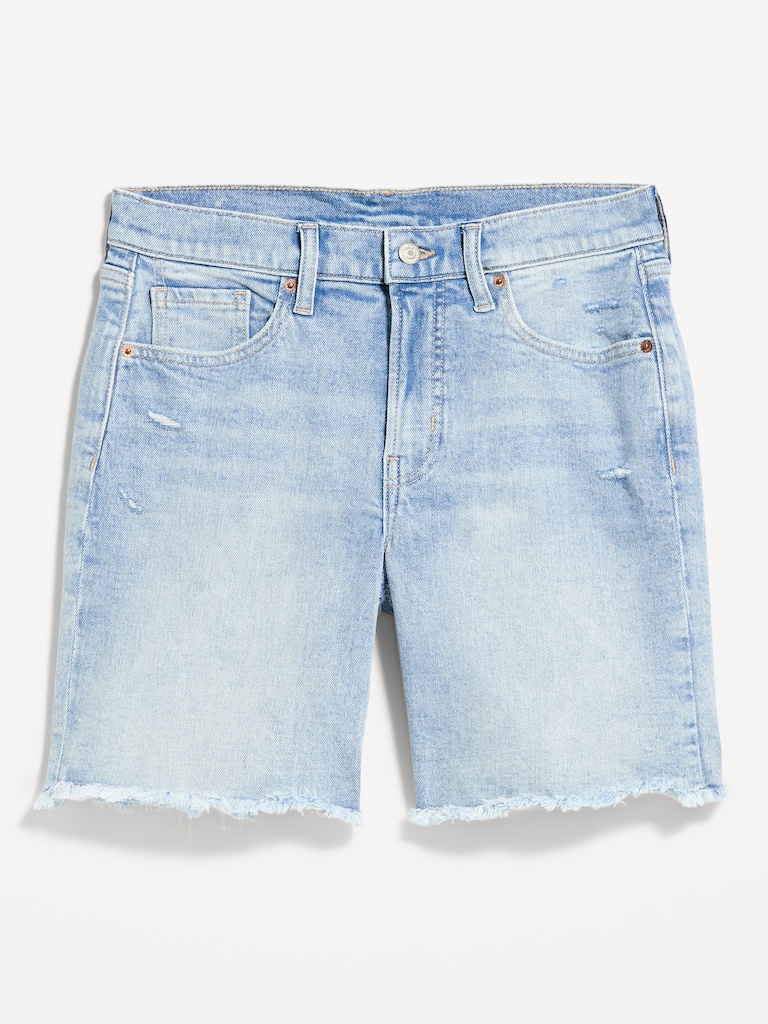 High-Waisted OG Jean Cut-Off Shorts -- 7-inch inseam