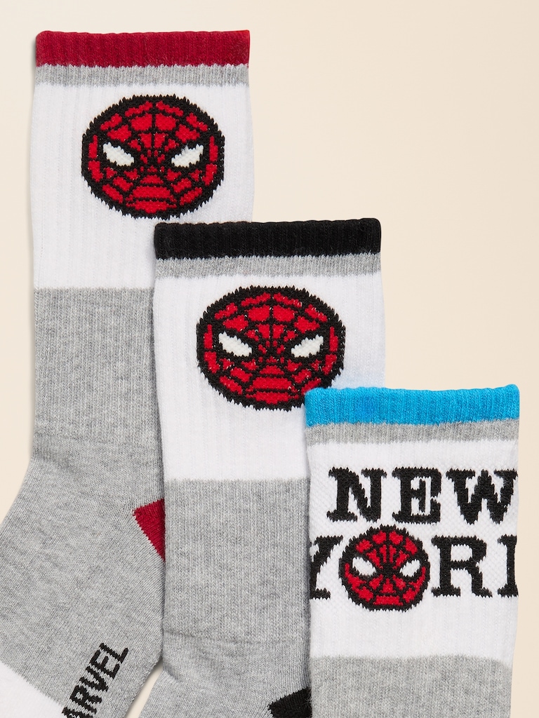 Old Navy x Marvel Spider-Man Gender-Neutral Tube Socks 3-Pack for Kids
