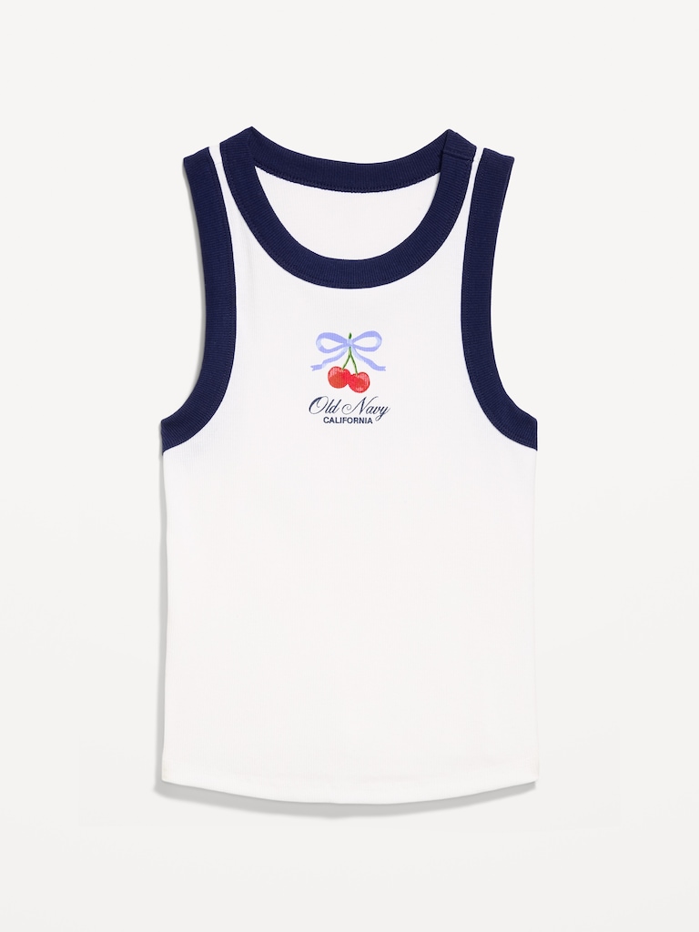 Snug Ribbed Crop Tank Top