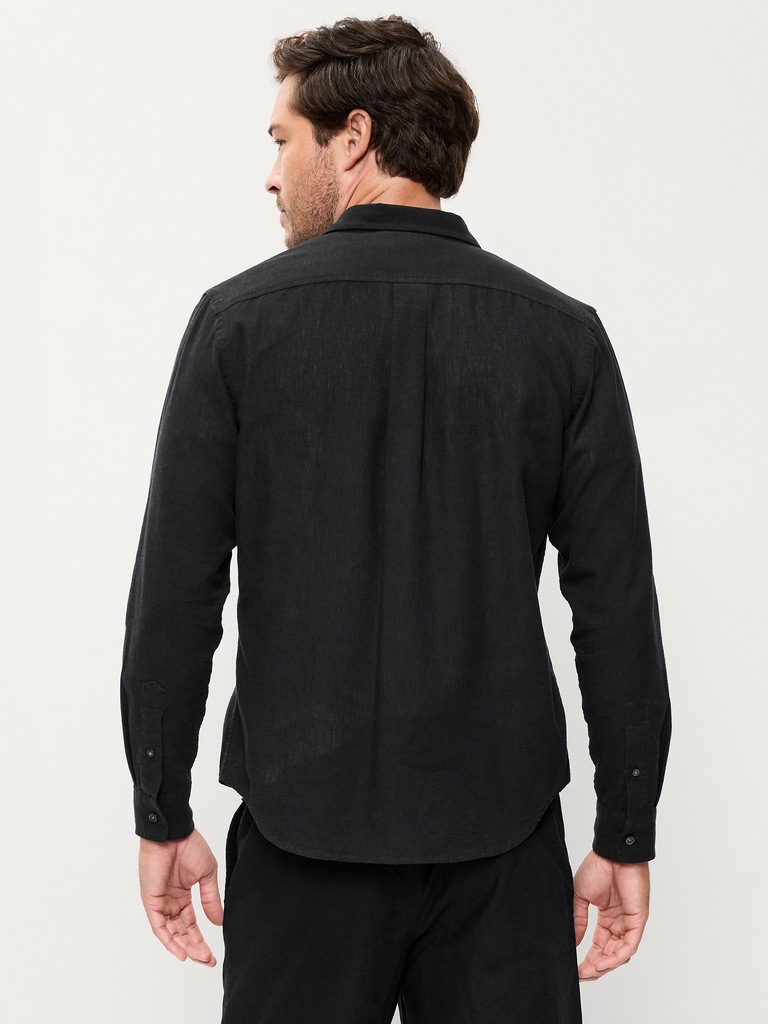 Classic Fit Linen-Blend Shirt