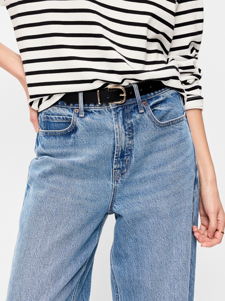 Classic Faux-Leather Belt