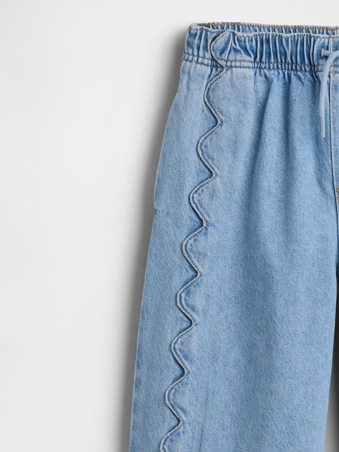 Kids High Rise Stride Easy Wide-Leg Ankle Jeans