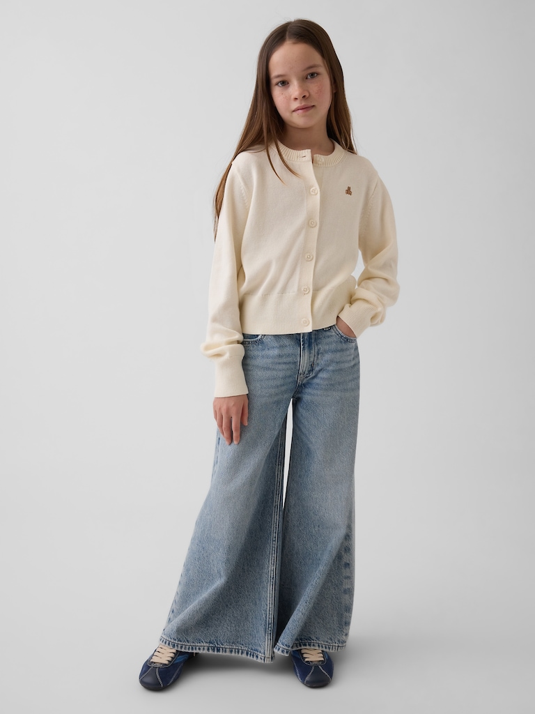 Kids Relaxed Crop Cardigan