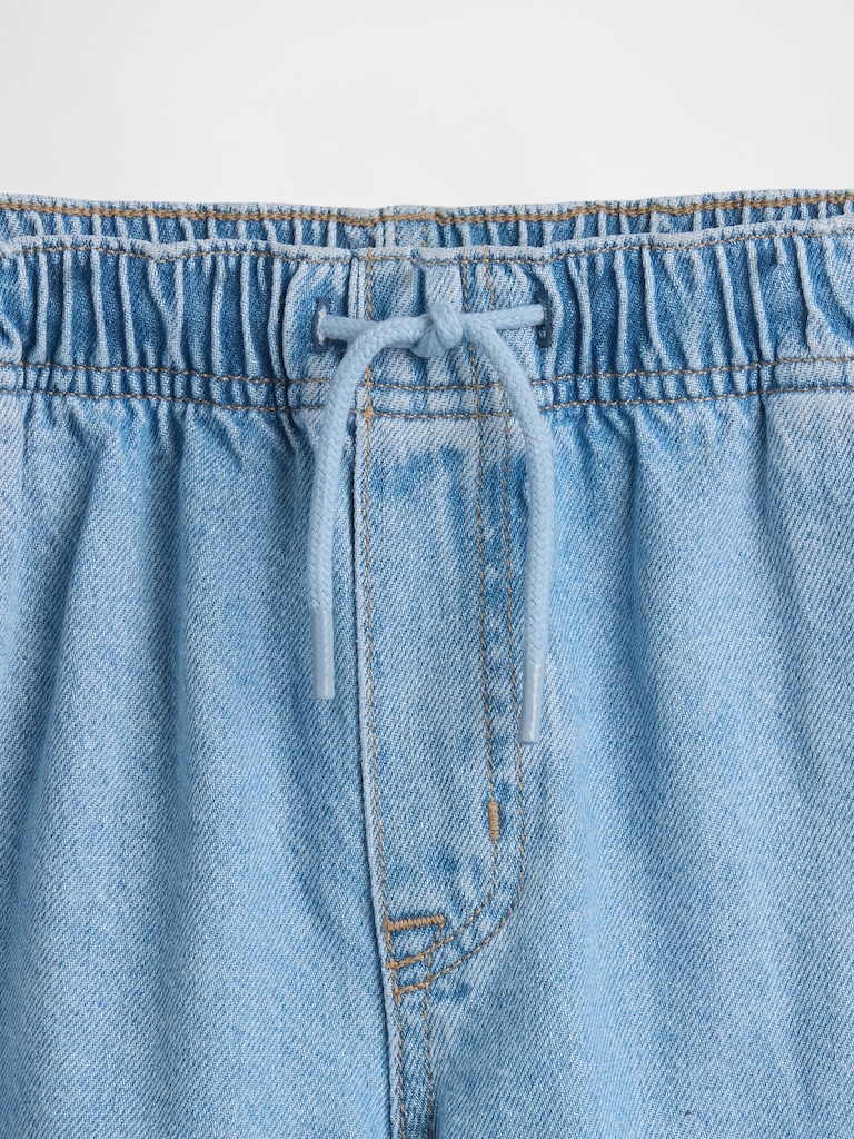 Kids High Rise Stride Easy Wide-Leg Ankle Jeans