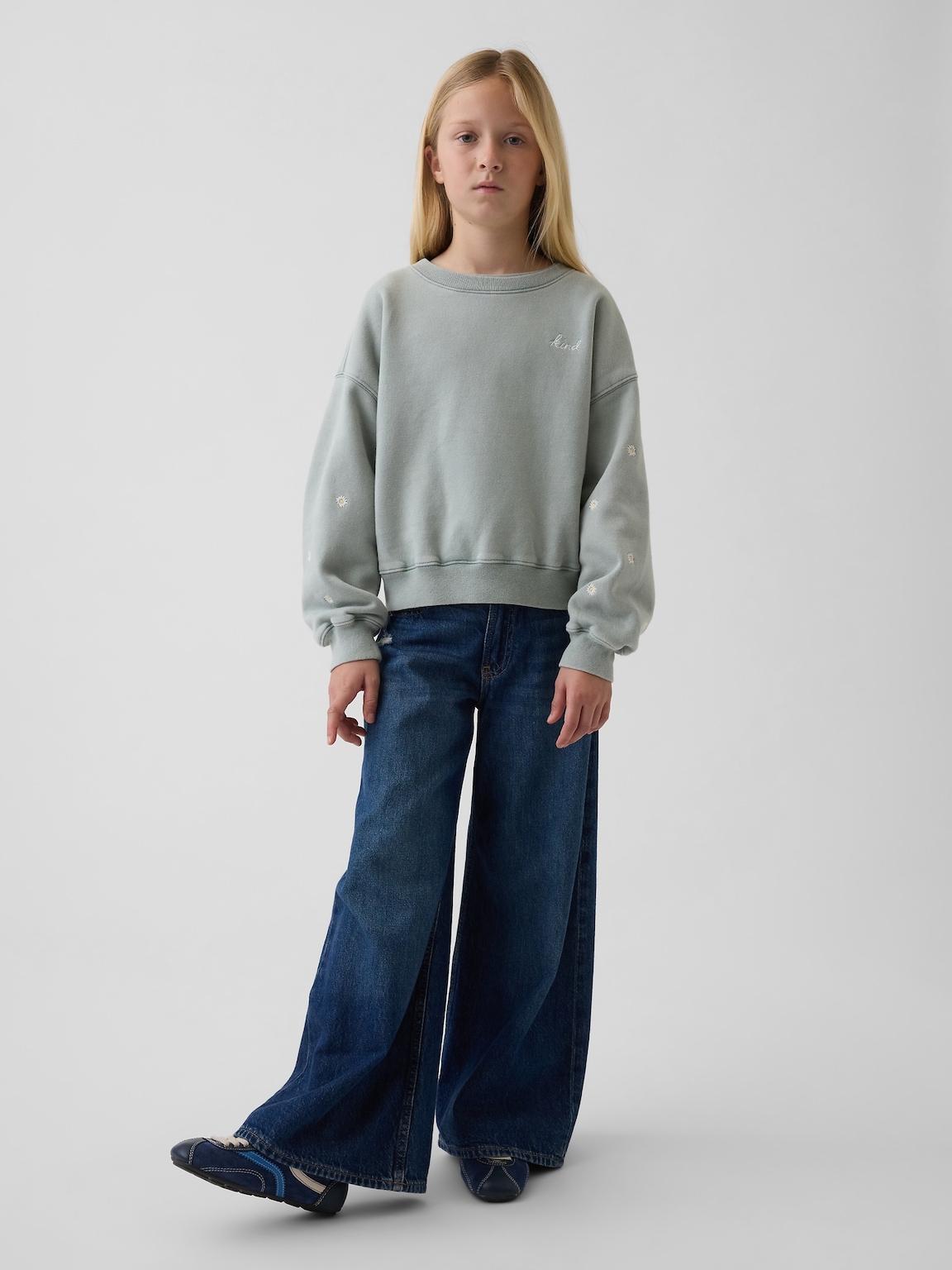 Kids VintageSoft Wedge Crewneck Sweatshirt