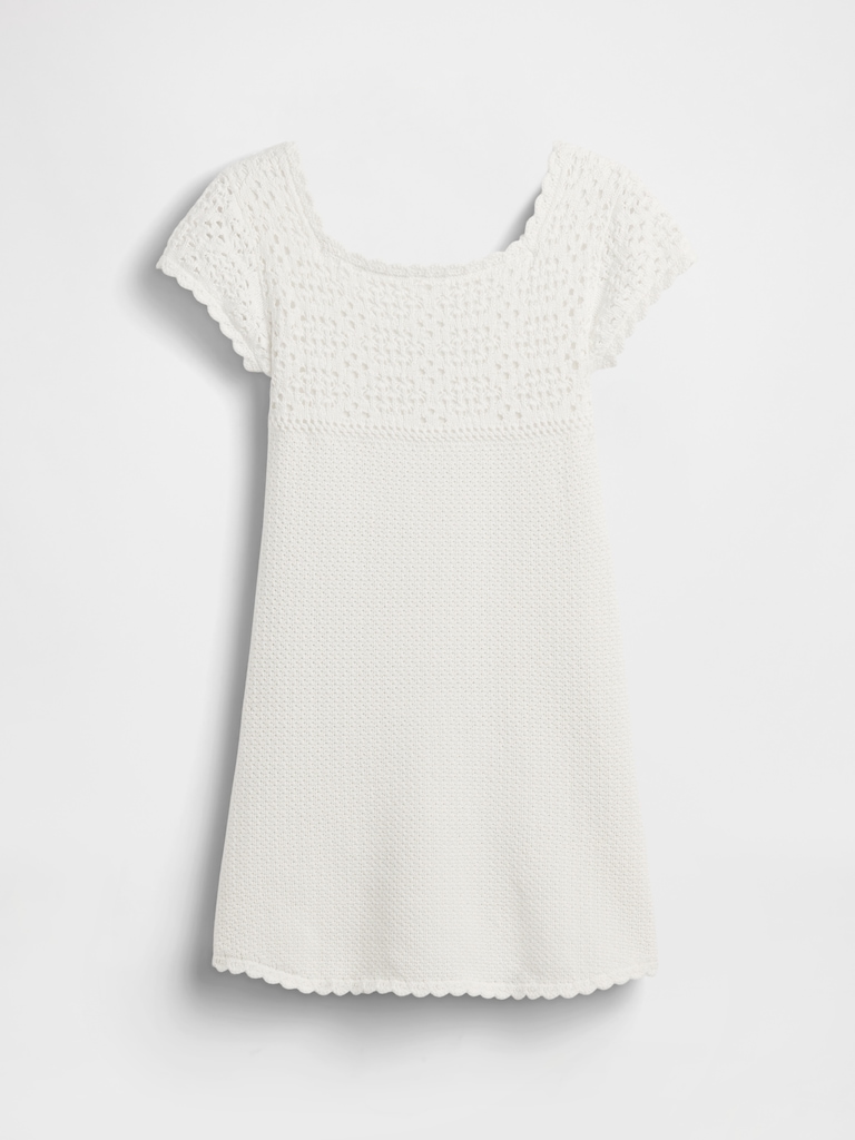Kids Crochet Sweater Dress