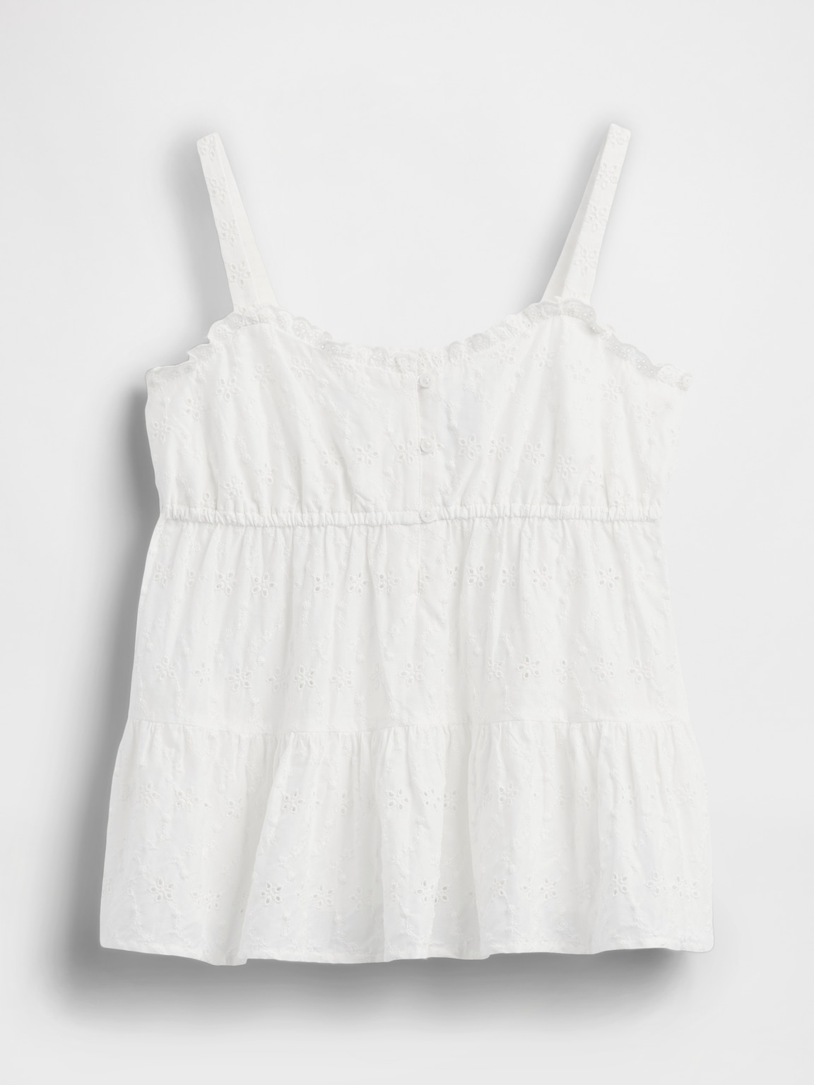 Kids Tiered Eyelet Tank Top