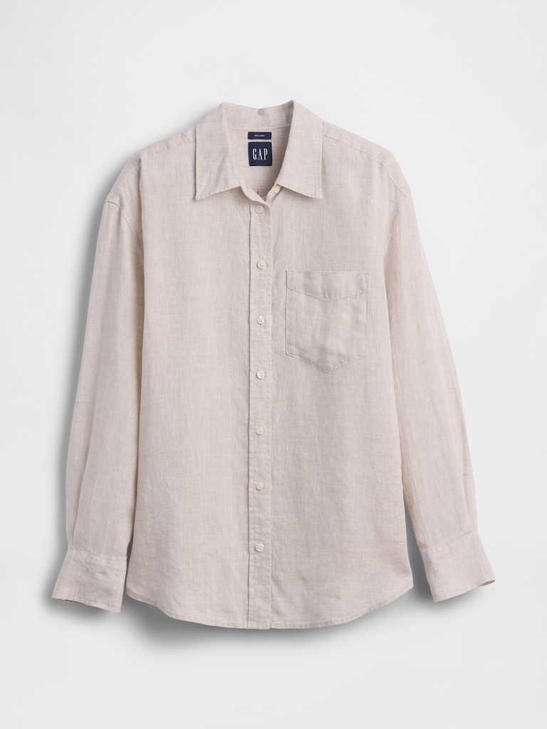 100% Linen Oversized Shirt
