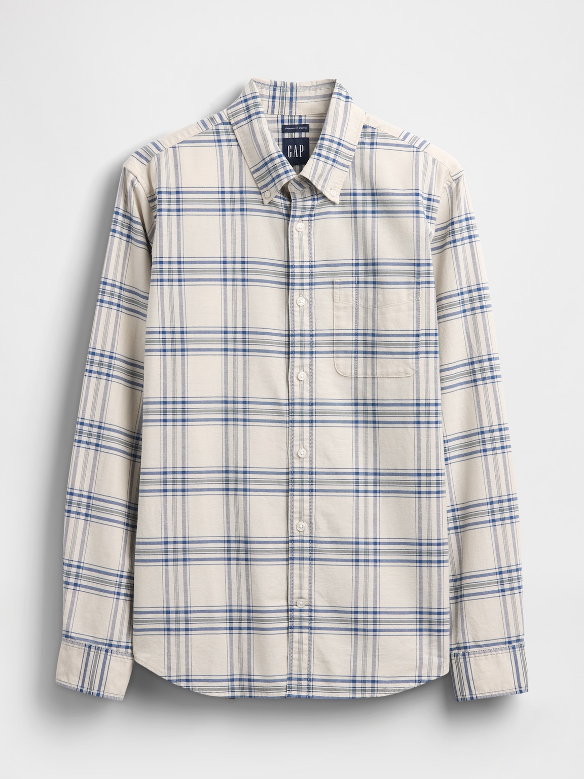 Plaid Oxford Button-Down Shirt