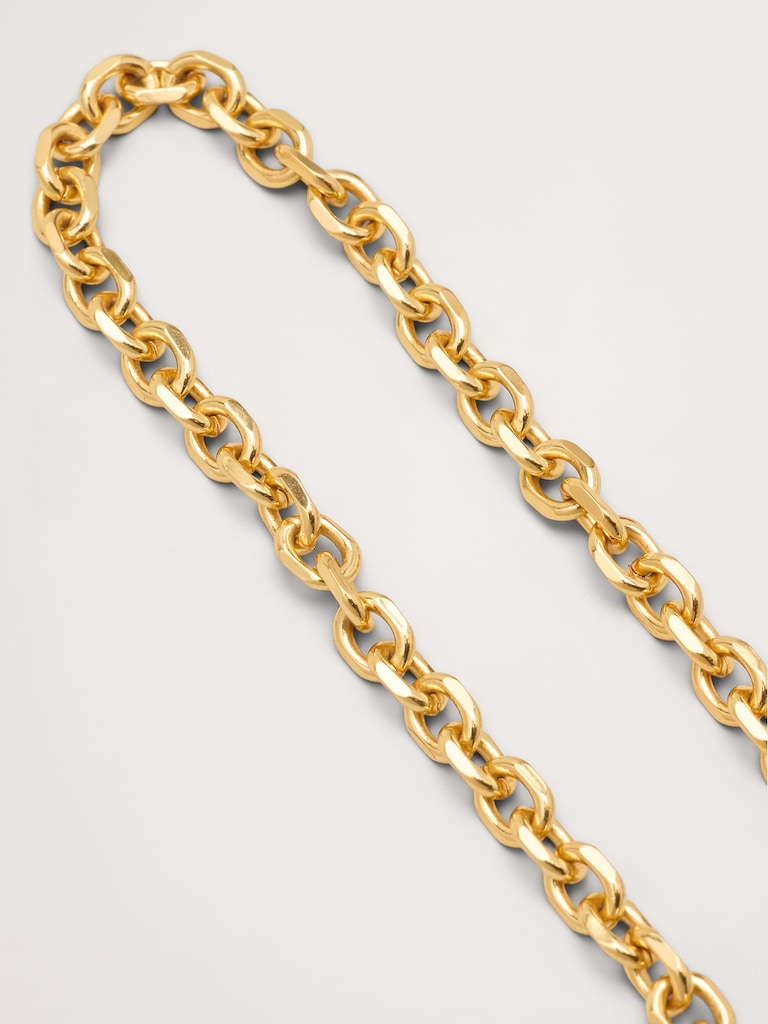 Mini Oval Link Chain Necklace