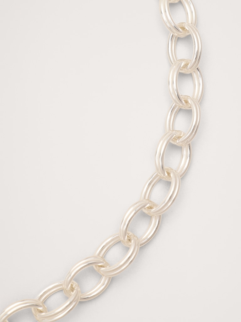 Double Oval Link Chain Necklace