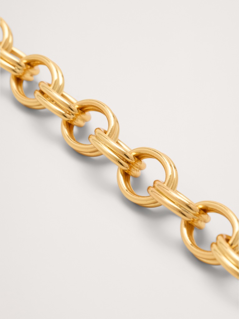 Double Oval Link Chain Bracelet