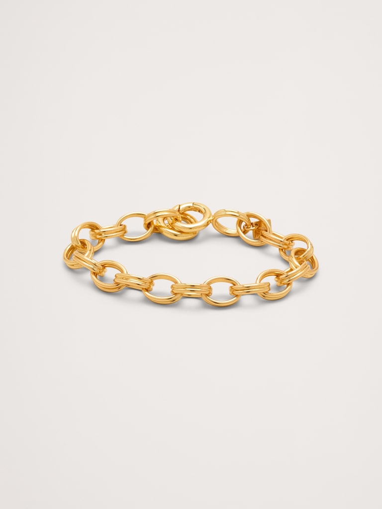 Double Oval Link Chain Bracelet