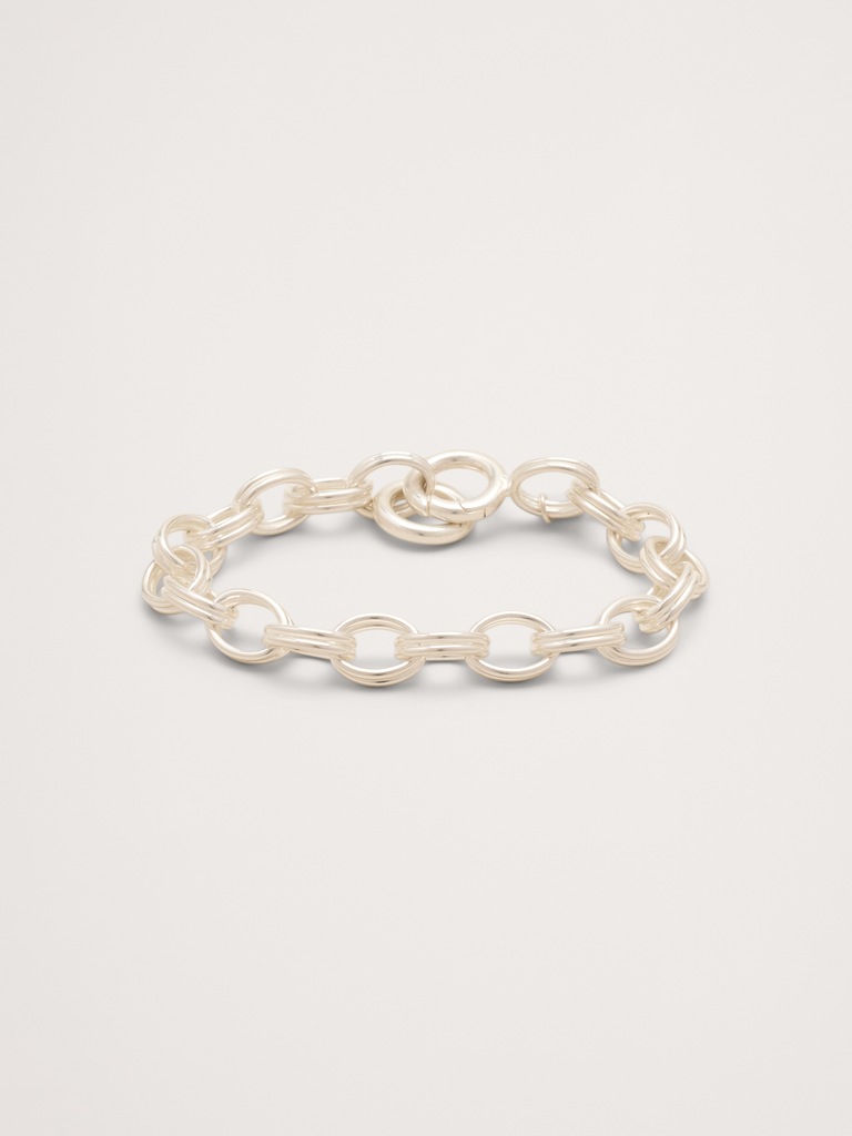 Double Oval Link Chain Bracelet