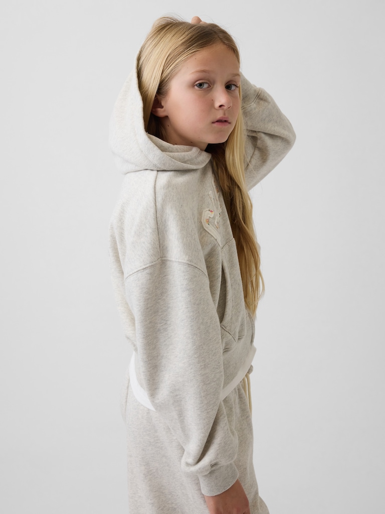 Kids VintageSoft Oversized Logo Zip Hoodie