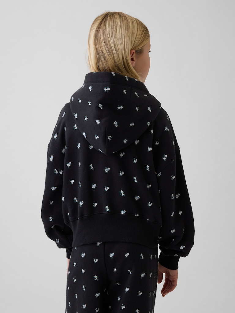 Kids VintageSoft Oversized Logo Zip Hoodie