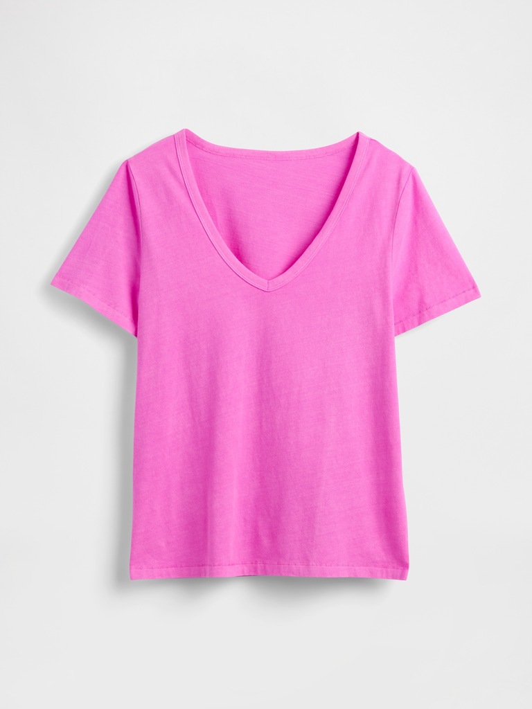 Organic Cotton VintageSoft V-Neck T-Shirt