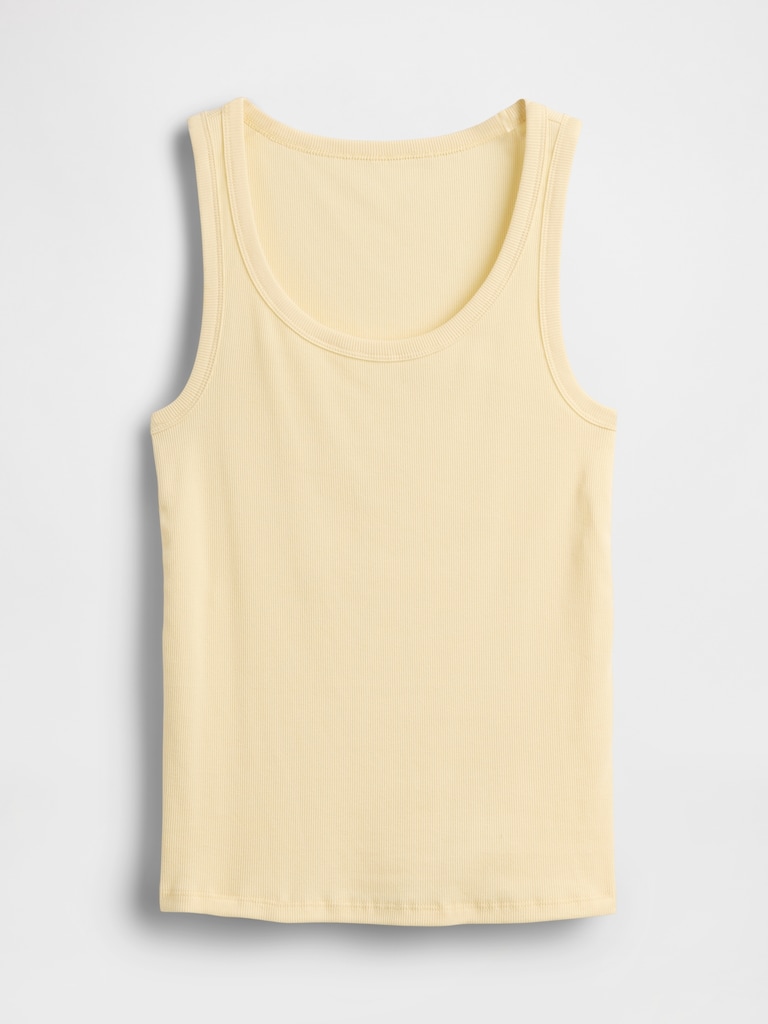 Rib Scoop Tank Top