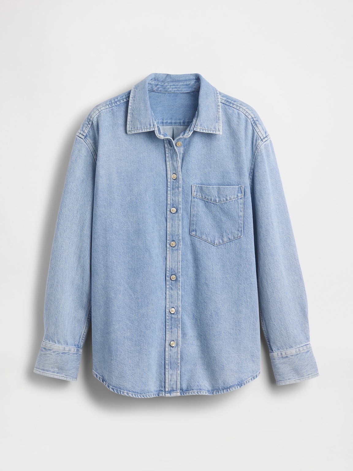 UltraSoft Denim Oversized Shirt